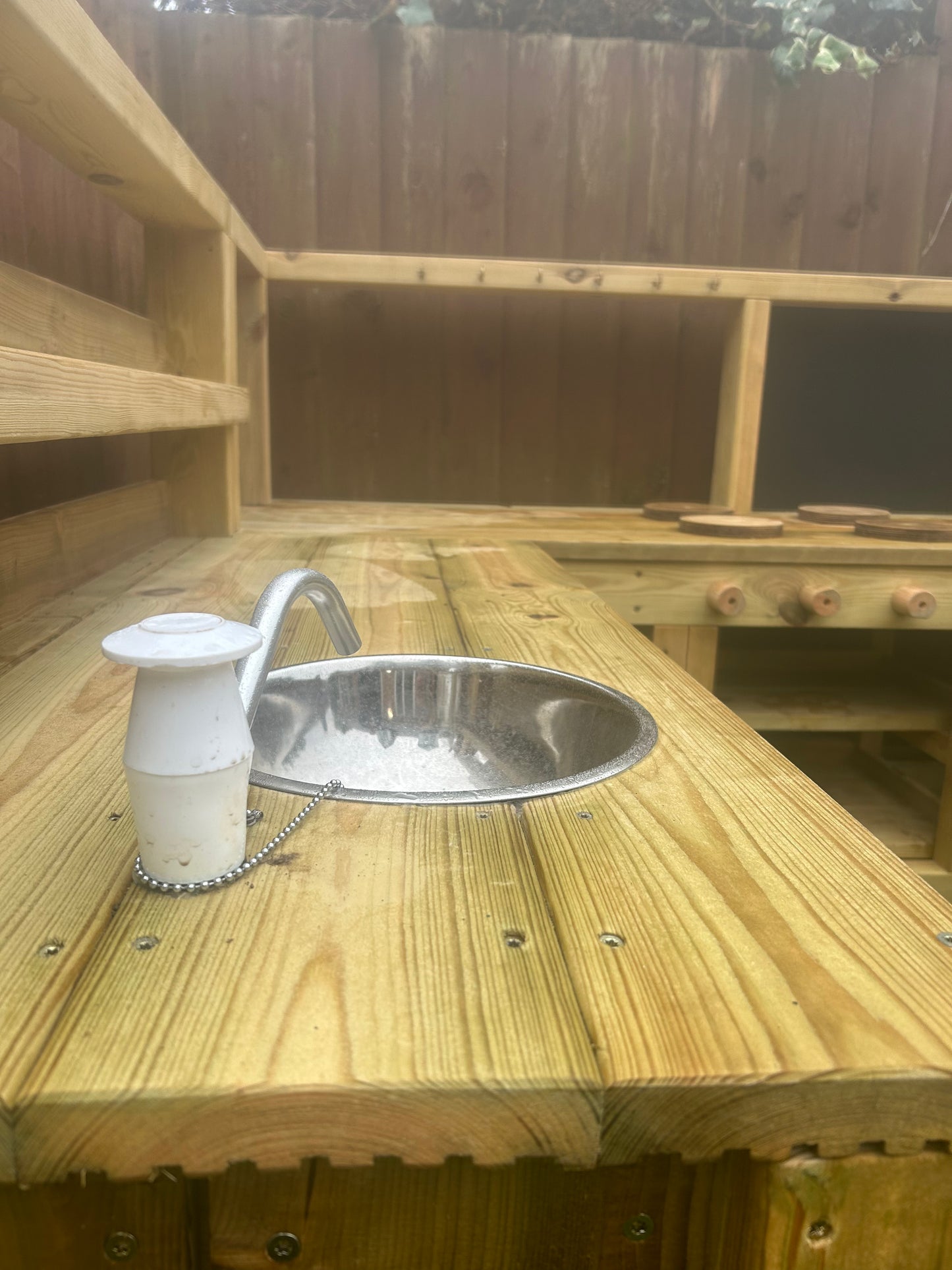 Corner mud kitchen