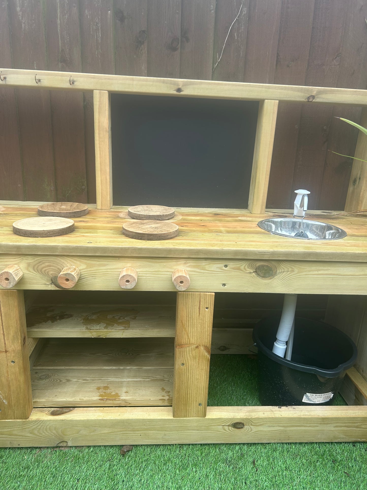Corner mud kitchen