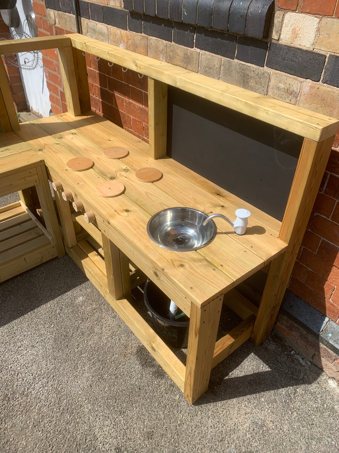 Corner mud kitchen